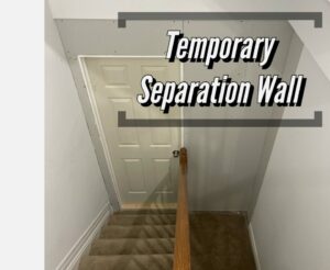 Temporary Separation Wall