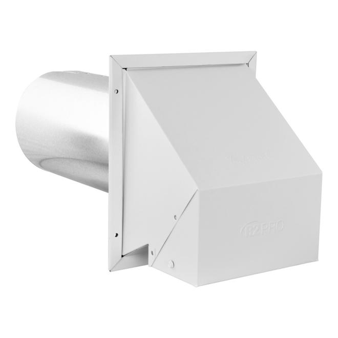 Imperial 6-in Galvanized Steel White "R2" Air Exhaust